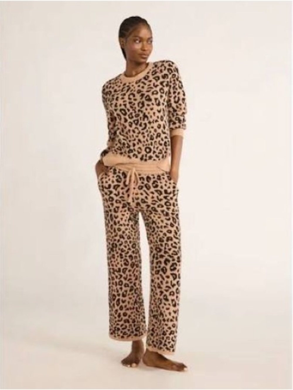 Joyspun Chenille Leopard Print Sweater